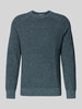 Tom Tailor Denim Regular fit gebreide pullover van zuiver katoen Donkergroen gemêleerd