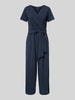 Betty Barclay Jumpsuit met strikceintuur Marineblauw