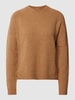 BOSS Gebreide pullover met ronde hals, model 'Febisan' Camel