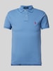 Polo Ralph Lauren Poloshirt mit Label-Stitching Jeansblau