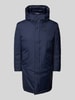 Blauer Usa Parka met capuchon, model 'FALCON' Marineblauw