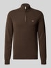 GANT Pullover aus reiner Wolle Dunkelbraun