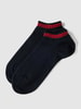 HUGO CLASSIFICATION Sneakersocken mit Kontraststreifen im 2er-Pack Modell 'Tape' Dunkelblau