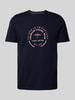 Fynch-Hatton T-Shirt mit Label-Print Marine