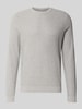 MCNEAL Strickpullover mit gerippten Abschlüssen Mittelgrau Melange