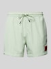 HUGO Badehose mit Label-Patch Modell 'Dominica' Mint