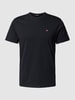 Napapijri T-shirt z wyhaftowanym logo model ‘SALIS’ Czarny