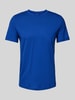 s.Oliver RED LABEL Regular Fit T-Shirt aus reiner Baumwolle mit gummiertem Label-Print Royal