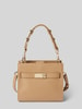 Tommy Hilfiger Handtasche mit Label-Applikation Modell 'HERITAGE' Beige