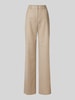 Max Mara Studio Straight Fit Stoffhose aus Schurwoll-Mix Beige