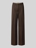 JJXX Wide Fit Hose mit Viskose-Anteil Modell 'Aya Ellis' Schoko Melange