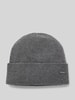 BOSS Czapka z czystego kaszmiru model ‘HONESTO’ Jasnoszary melanż