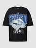 REVIEW T-Shirt mit Motiv-Print Black