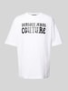 Versace Jeans Couture Oversized T-Shirt mit Label-Print Weiss