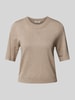 mbyM Strickshirt mit Rundhalsausschnitt Modell 'Carla' Beige