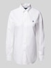 Polo Ralph Lauren Bluse mit Button-Down-Kragen Weiss