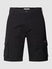 REVIEW Cargoshorts mit Label-Detail Schwarz