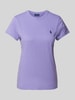 Polo Ralph Lauren T-Shirt mit Logo-Stitching Lila