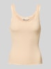 Only Regular Fit Tank Top mit Frill am Saum Modell 'SARA' Sand