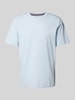 Jack & Jones Premium T-Shirt mit Label-Print Hellblau