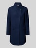 Liu Jo White Płaszcz ze stójką Granatowy