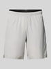 EA7 Emporio Armani Loose fit sweatshorts met labelprint, model 'VENTUS' Lichtgrijs