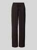 VERO MODA High Waist Weite Hose Schoko