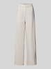 Calvin Klein Jeans Wide leg stoffen broek met steekzakken, model 'MILANO' Ecru