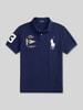 Polo Ralph Lauren Koszulka polo o kroju regular fit z czystej bawełny z haftami Granatowy
