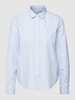 Gant Hemdbluse mit Streifenmuster Hellblau