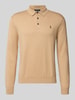 Polo Ralph Lauren Gebreide pullover met polokraag Camel gemêleerd