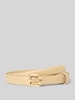 CK Calvin Klein Gürtel aus echtem Leder Modell 'ESSENTIAL BUCKLE 20MM' Beige