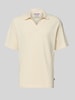 Scotch & Soda Relaxed Fit Poloshirt in Pique-Optik Offwhite