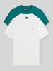 Tommy Jeans T-shirty o kroju slim fit z czystej bawełny w zestawie 2 szt. Petrol
