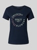 Tom Tailor Denim Regular fit T-shirt van puur katoen Donkerblauw