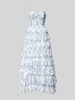 Hey Kyla Abendkleid im Stufen-Look Hellblau