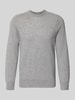 FTC Cashmere Regular Fit Strickpullover aus reinem Kaschmir Hellgrau