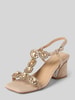 ALMA EN PENA Sandalette mit Ziersteinbesatz Ecru