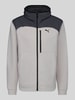 PUMA Performance Regular Fit Sweatjacke aus Baumwoll-Mix Modell 'PUMATECH' Hellgrau
