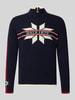 Dale of Norway Wollen trui met labelprint model 'Nale' Marineblauw
