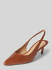 Lauren Ralph Lauren Pumps mit elastischem Fesselriemen Modell 'LOLAH II' Cognac