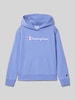 CHAMPION Hoodie mit Label-Stitching Lavender