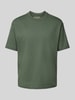 MCNEAL T-Shirt mit geripptem Rundhalsausschnitt Khaki