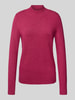 Christian Berg Woman Sweter z dzianiny ze stójką Fuksjowy melanż
