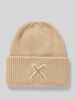 Unio Beanie mit Kaschmir-Anteil Beige