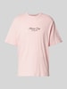 Jack & Jones T-Shirt mit Label-Print Modell 'MARINA' Rosa