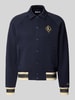 Lacoste Regular Fit Sweatjacke aus Baumwoll-Mix Marine