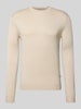 Only & Sons Regular fit gebreide pullover van viscosemix, model 'WYLER' Beige