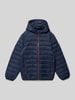 Jack & Jones Gewatteerd jack met capuchon, model 'BRADLEY' Marineblauw