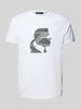 Karl Lagerfeld T-shirt z nadrukiem z logo Biały